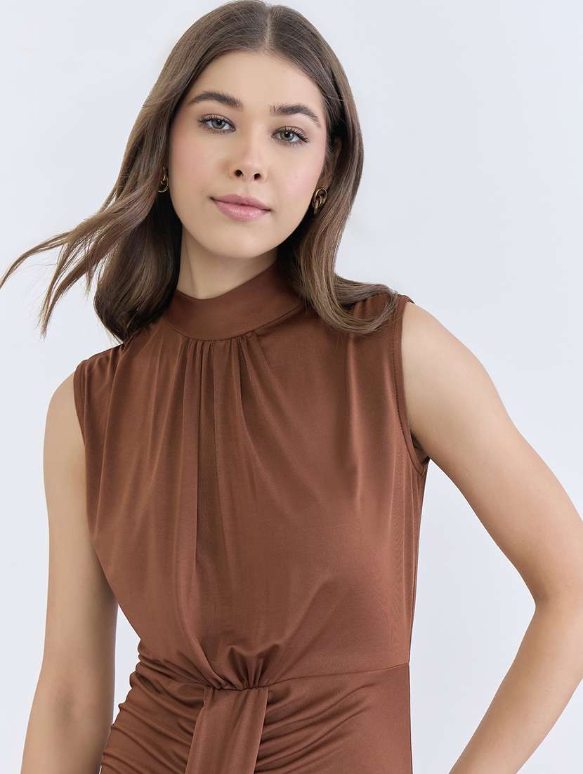 women solid sleeveless bodycon dress - 22397883 -  Standard Image - 1