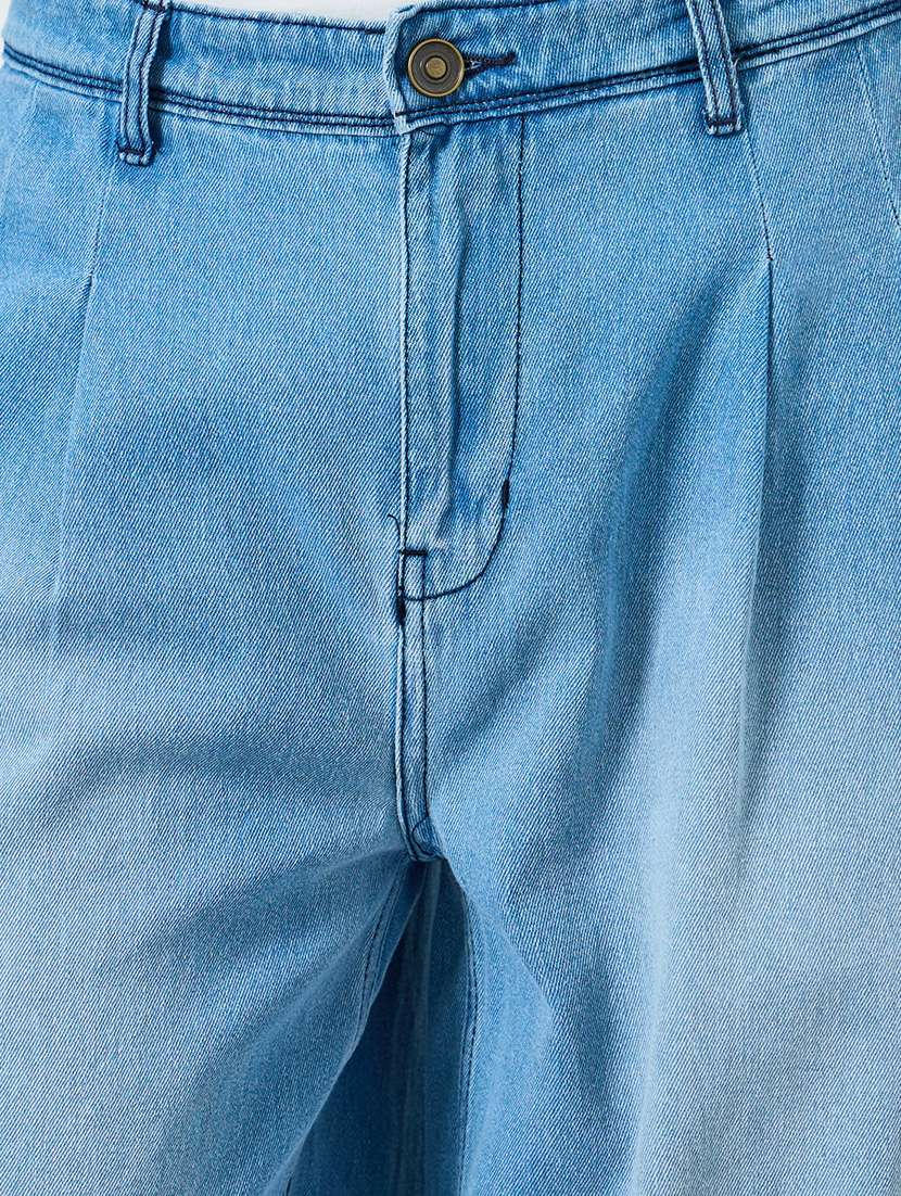 men washed mid rise full length baggy jeans - 22397955 -  Standard Image - 1