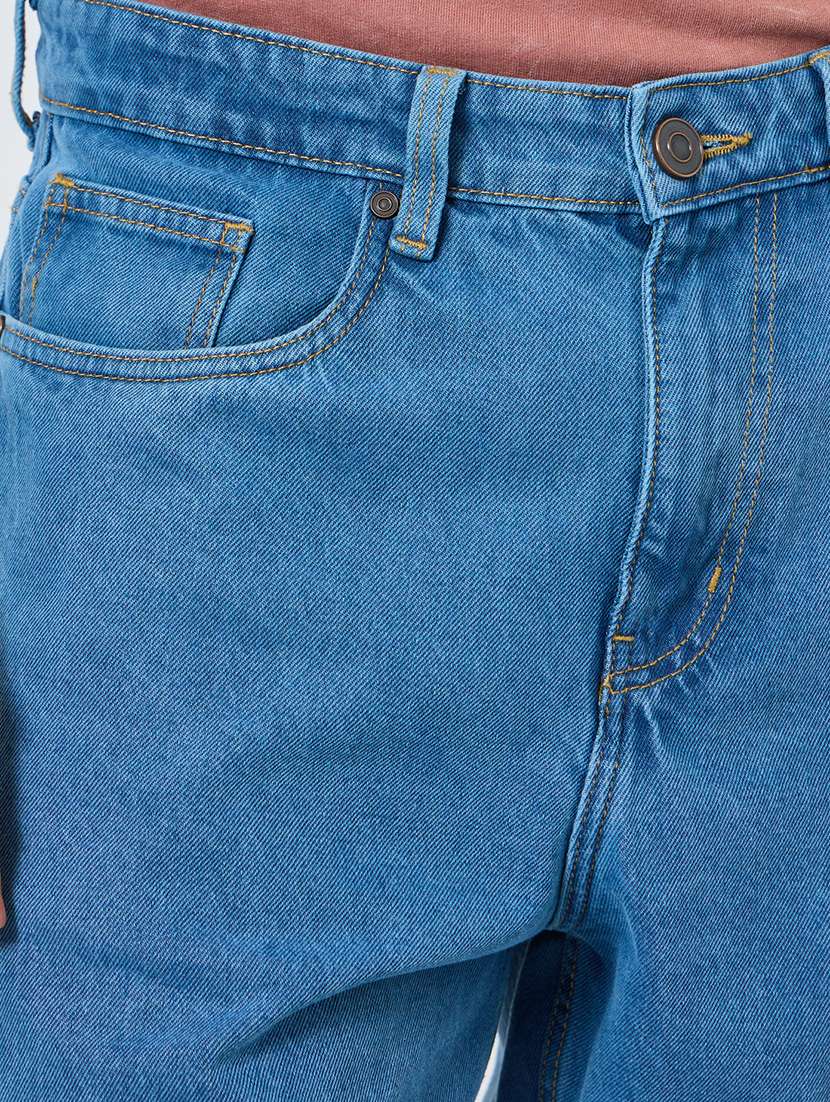 men plain mid rise full length straight jeans - 22397964 -  Standard Image - 1