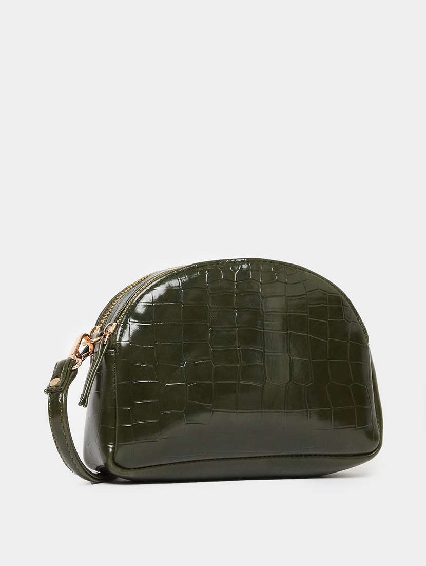 women green textured sling bag - 22397993 -  Standard Image - 1