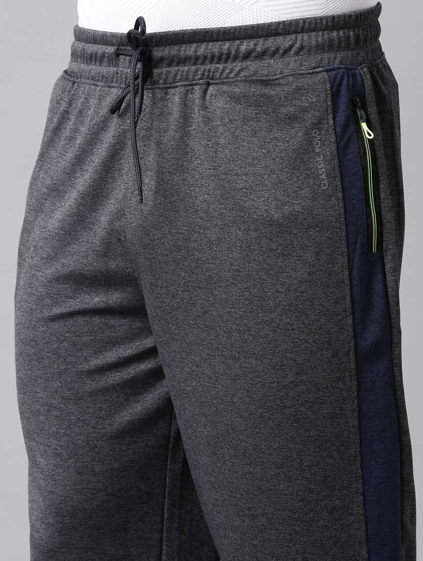 men side taped mid rise full length track pant - 22398064 -  Standard Image - 1