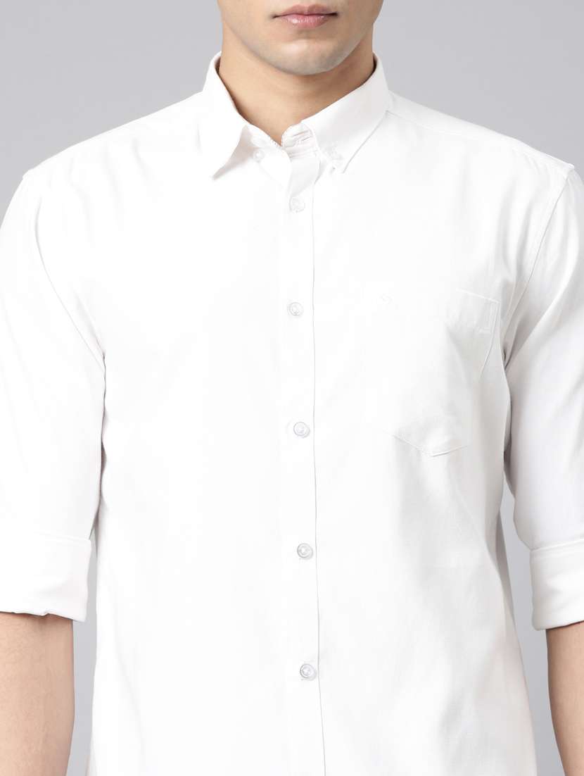 men solid long sleeve slim fit casual shirt - 22398073 -  Standard Image - 1