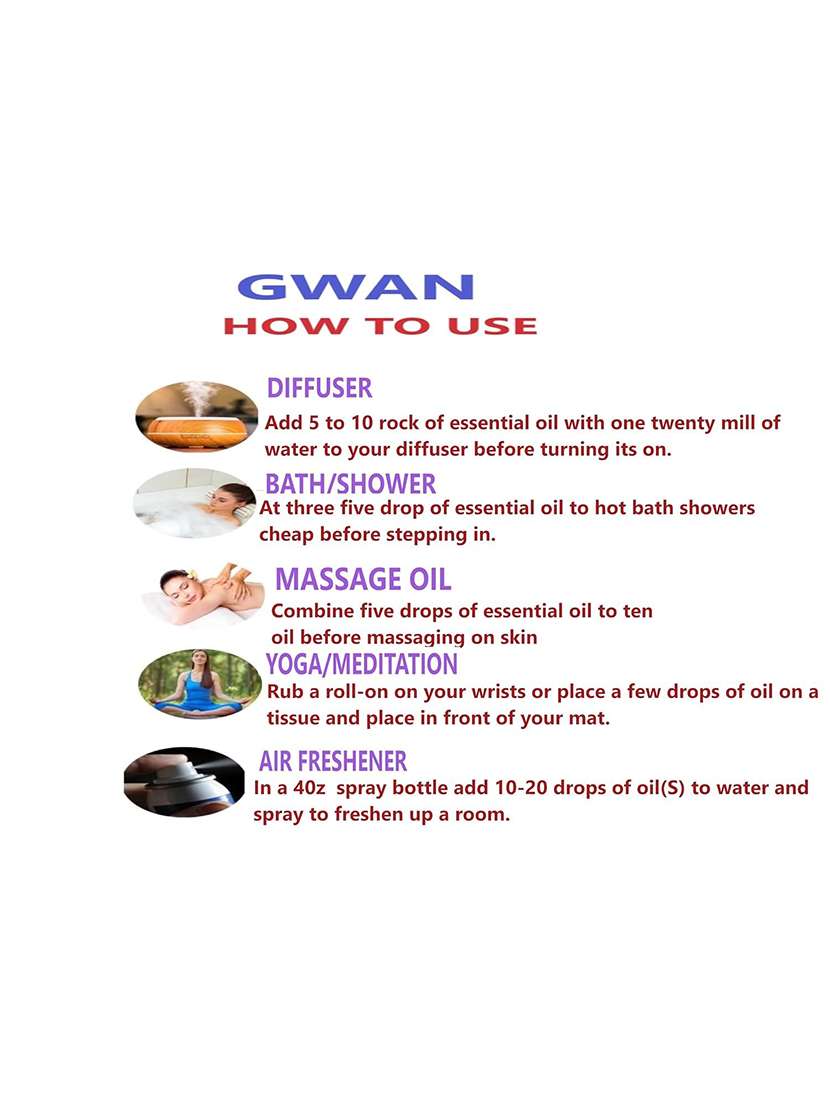 gwan essential oil for home fragrance pack of 6 - 22398817 -  Standard Image - 1