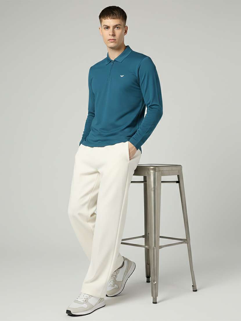 men solid long sleeve regular fit polo t-shirt - 22398912 -  Standard Image - 4