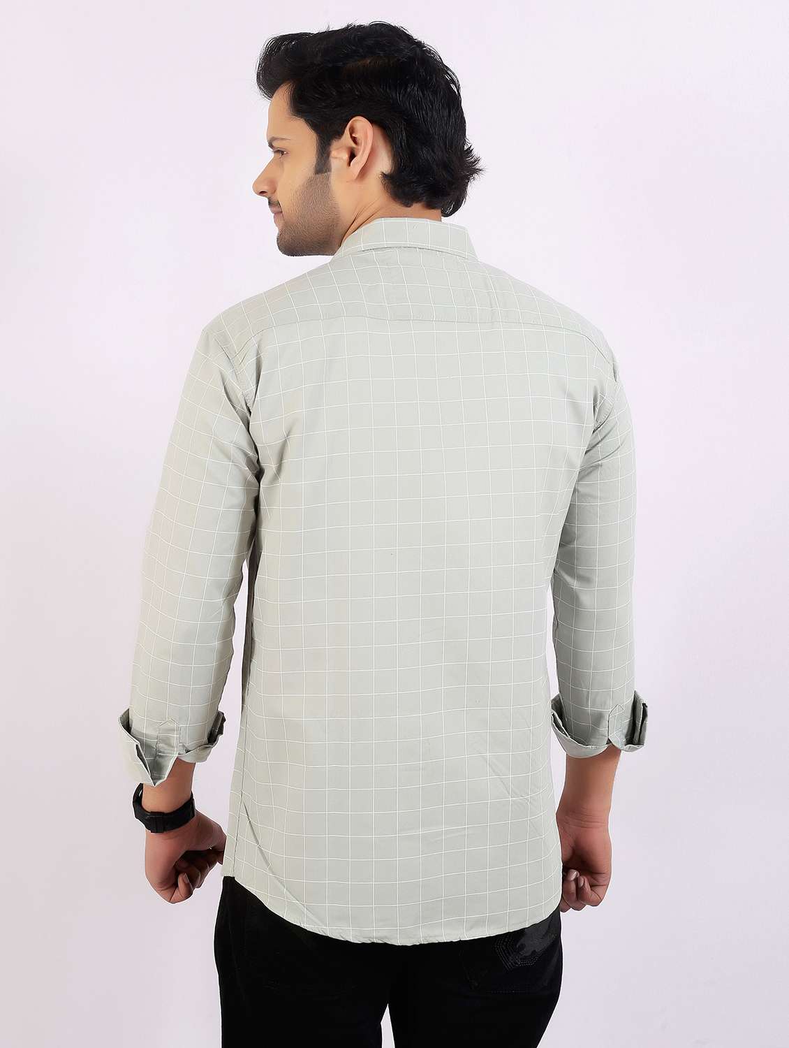 Men Checkered Long Sleeve Regular Fit Casual Shirt - 22399106 -  Standard Image - 4