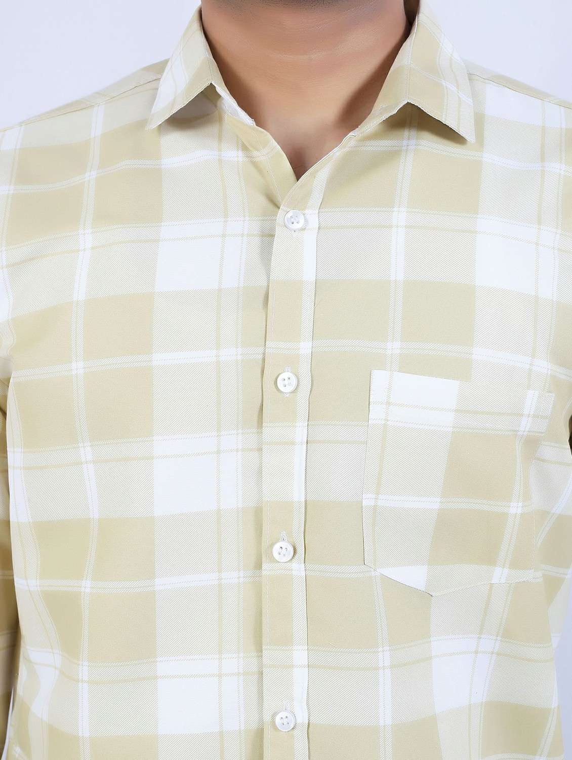 men checkered long sleeve regular fit casual shirt - 22399112 -  Standard Image - 1