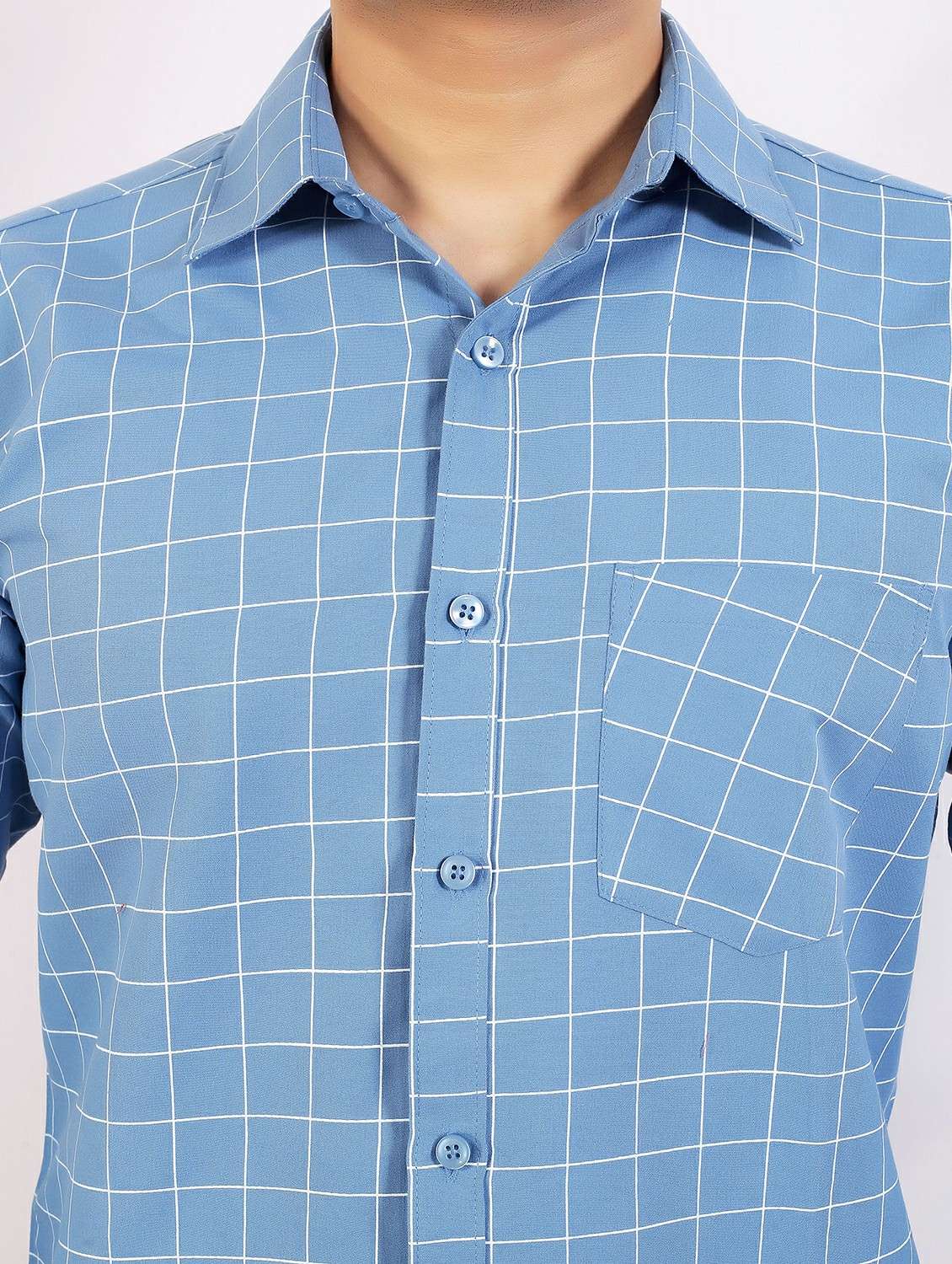 men checkered long sleeve regular fit casual shirt - 22399116 -  Standard Image - 1