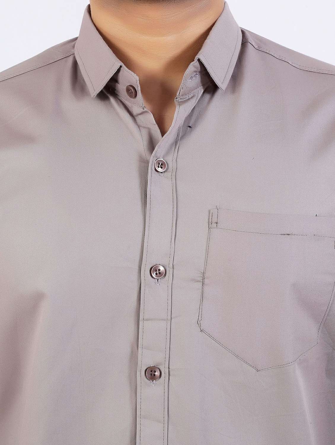 men solid long sleeve regular fit casual shirt - 22399122 -  Standard Image - 1