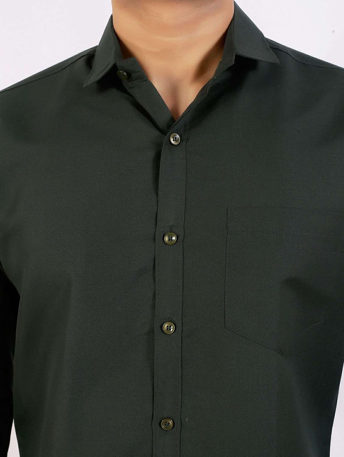 Men Solid Long Sleeve Regular Fit Casual Shirt - 22399124 -  Standard Image - 1