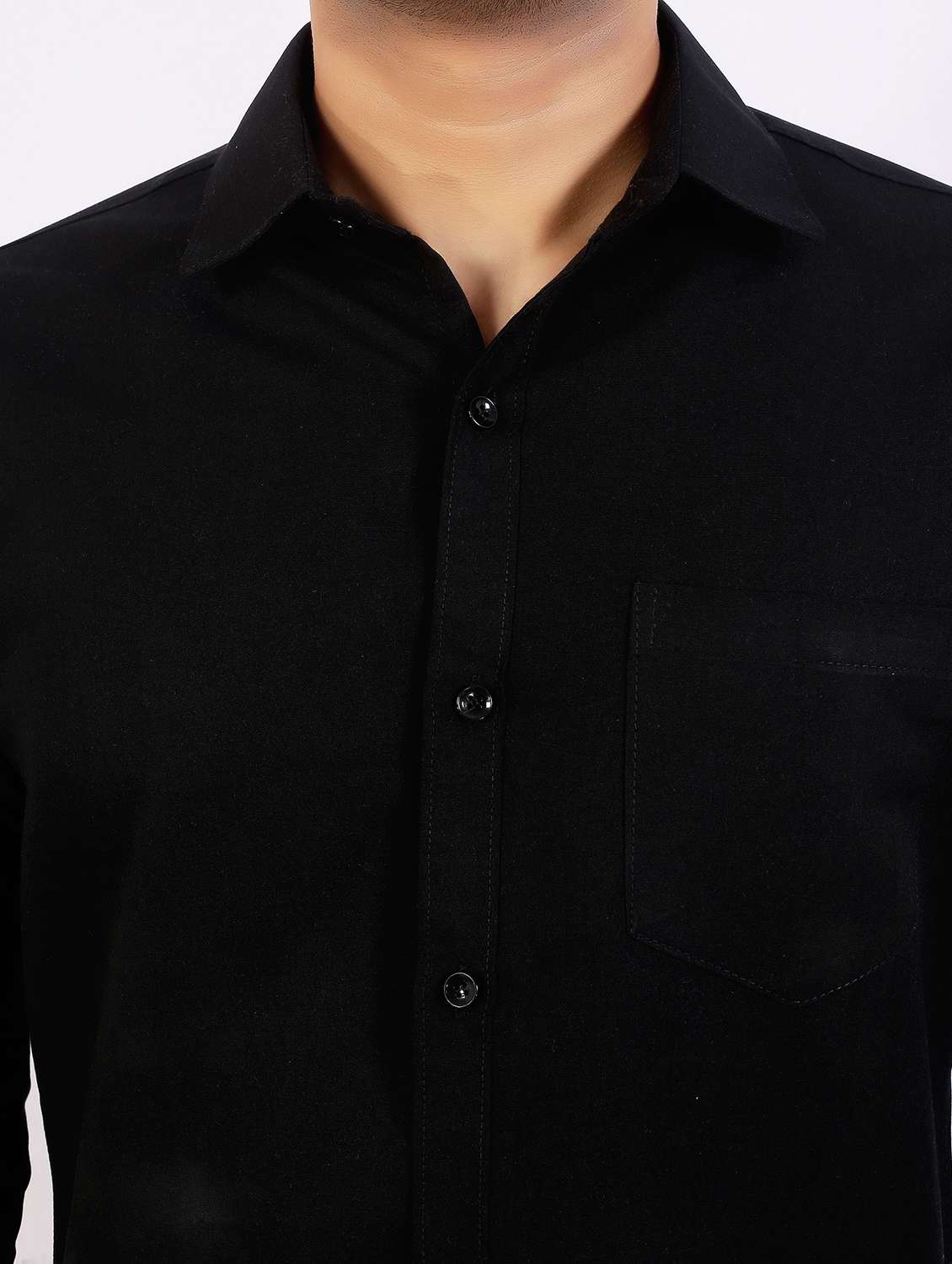 men solid long sleeve regular fit casual shirt - 22399125 -  Standard Image - 1