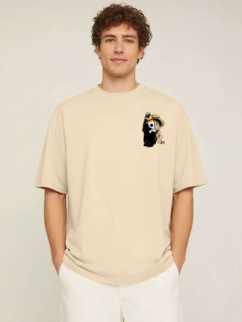 men graphic short sleeve oversized t-shirt - 22399267 -  Standard Image - 1