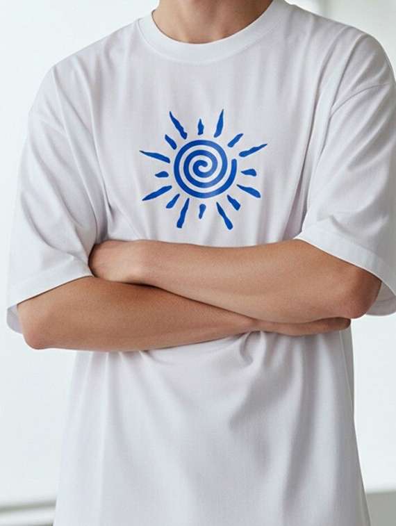 men printed short sleeve oversized t-shirt - 22399277 -  Standard Image - 1