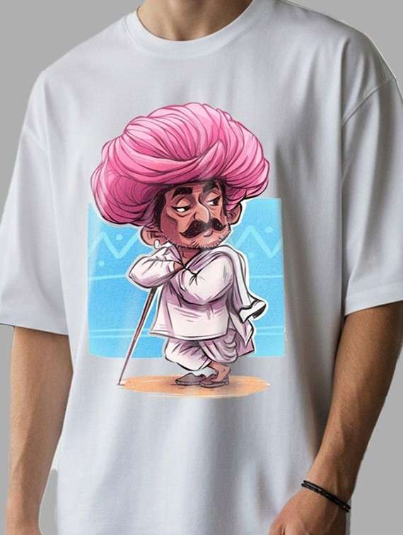 men graphic short sleeve oversized t-shirt - 22399317 -  Standard Image - 1