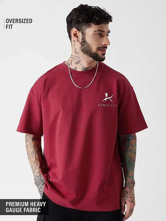 men printed short sleeve oversized t-shirt - 22399319 -  Standard Image - 1