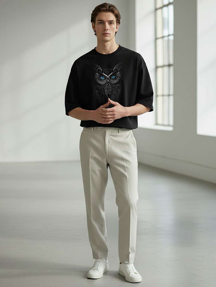 men graphic short sleeve oversized t-shirt - 22399338 -  Standard Image - 4