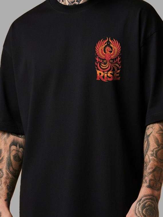 men printed short sleeve oversized t-shirt - 22399344 -  Standard Image - 1