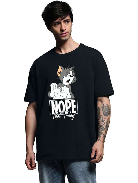 men printed short sleeve oversized t-shirt - 22399364 -  Standard Image - 1