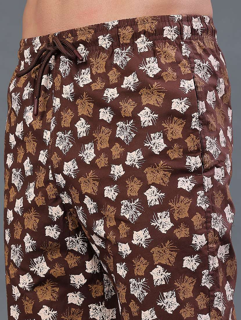 men printed mid rise three fourth shorts - 22399614 -  Standard Image - 1