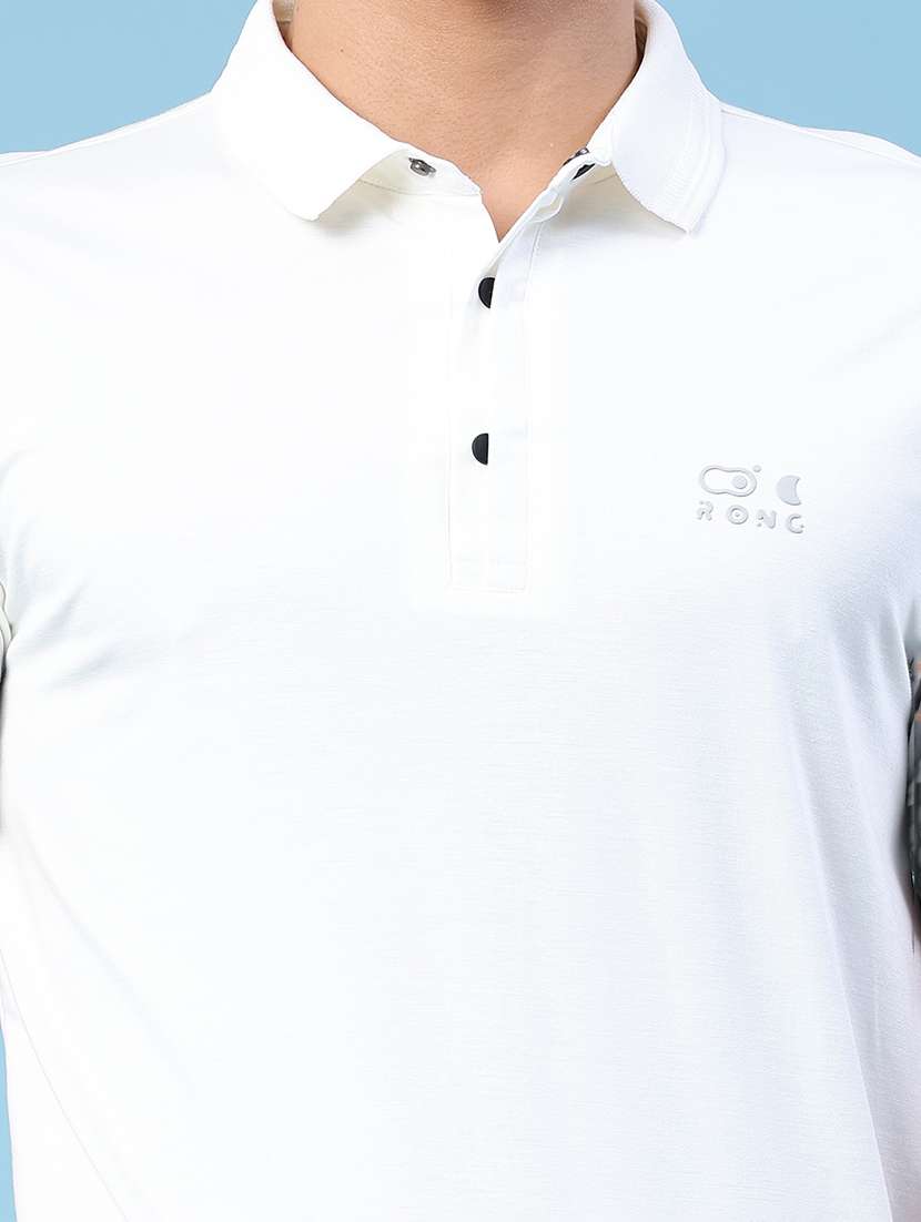 men solid short sleeve slim fit polo t-shirt - 22399860 -  Standard Image - 1