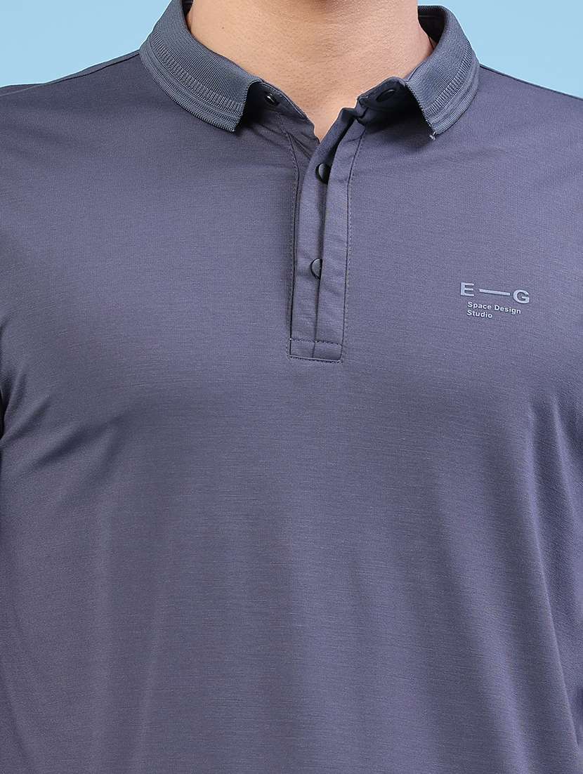 men solid short sleeve slim fit polo t-shirt - 22399863 -  Standard Image - 1