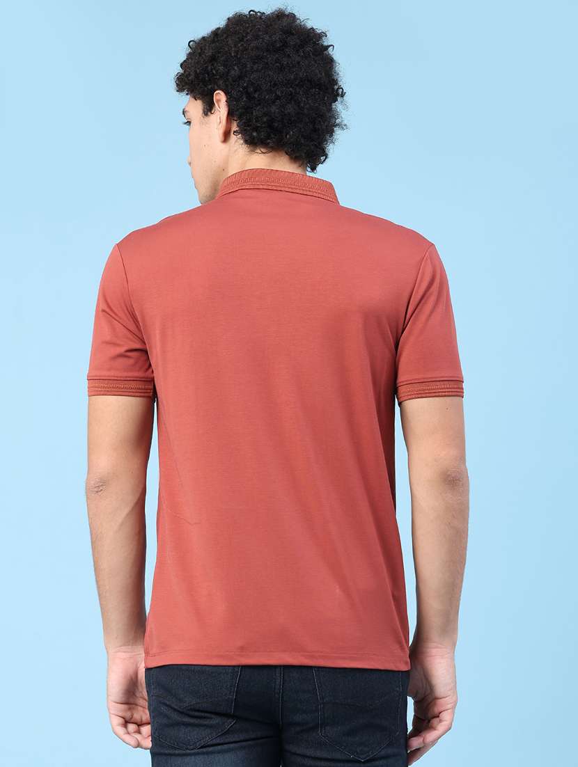men solid short sleeve slim fit polo t-shirt - 22399864 -  Standard Image - 4