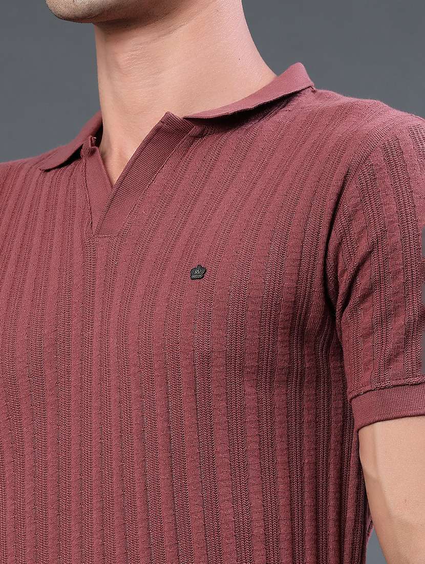 men self design short sleeve slim fit polo t-shirt - 22399871 -  Standard Image - 1