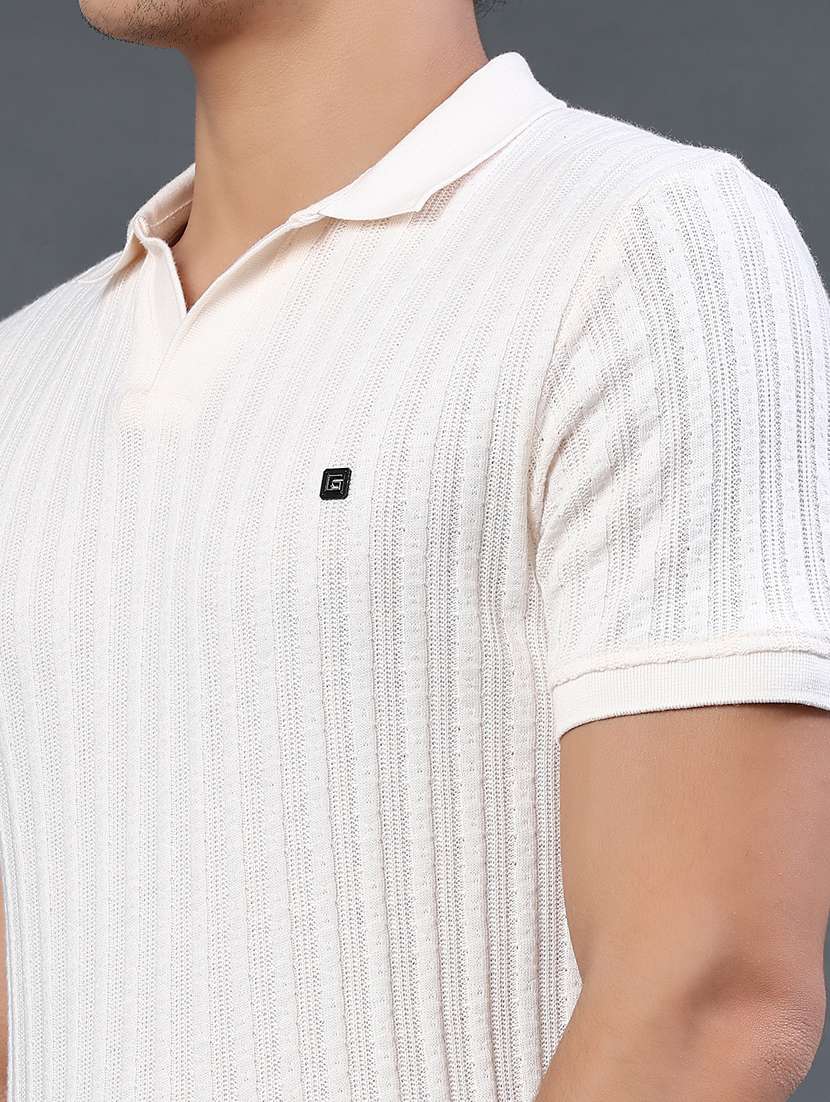 men self design short sleeve slim fit polo t-shirt - 22399872 -  Standard Image - 1