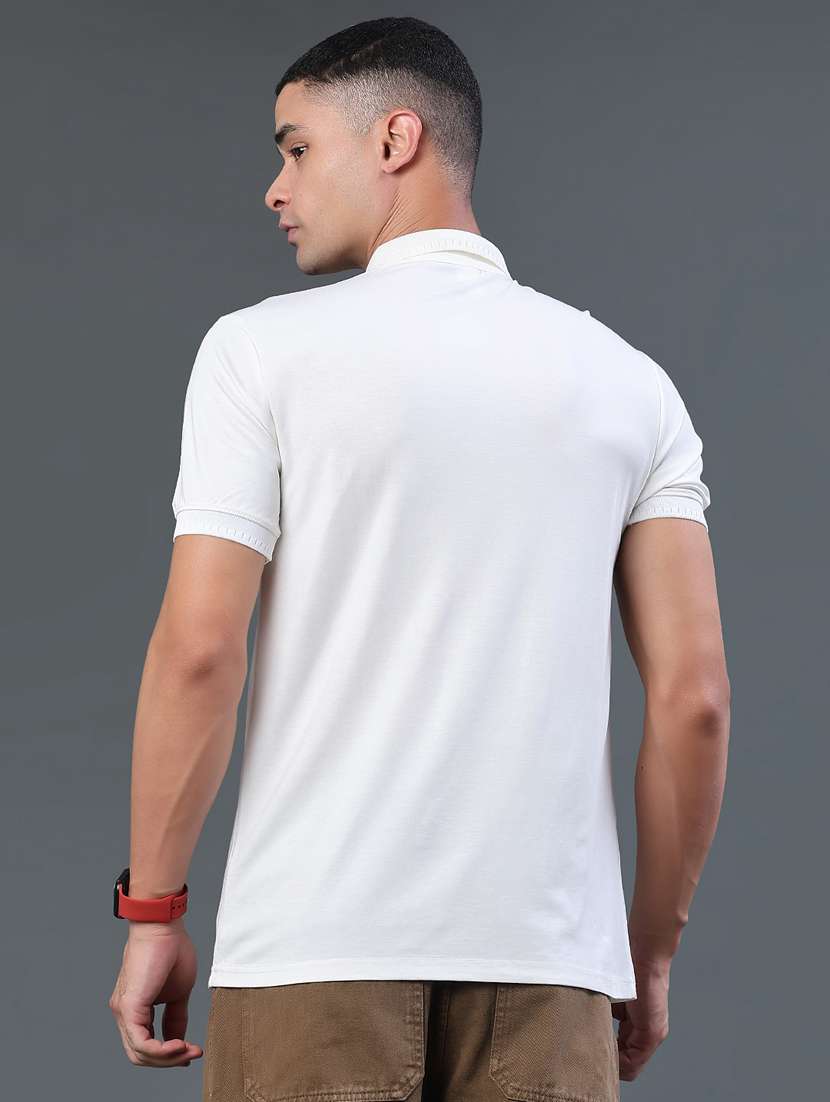 men solid short sleeve slim fit polo t-shirt - 22399874 -  Standard Image - 4