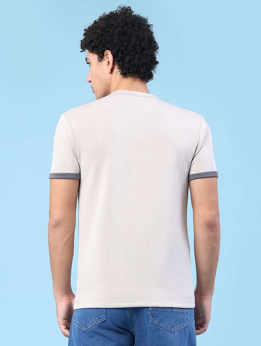 men typographic short sleeve slim fit t-shirt - 22399890 -  Standard Image - 4