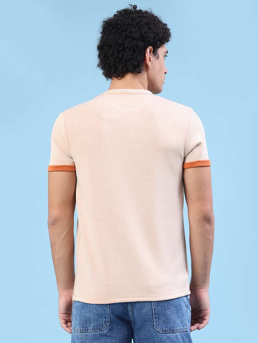 men typographic short sleeve slim fit t-shirt - 22399893 -  Standard Image - 4