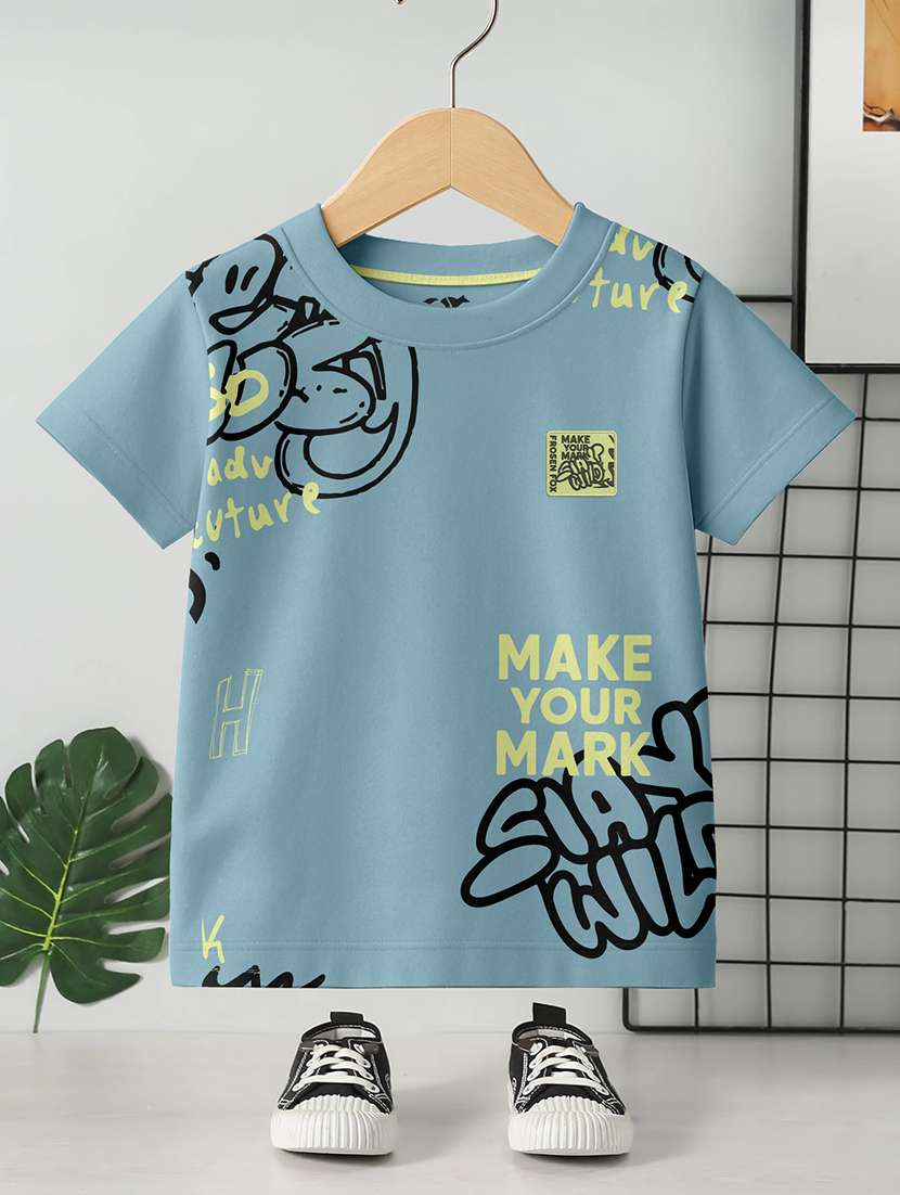boys pack of 4 printed short sleeve t-shirt - 22400864 -  Standard Image - 4