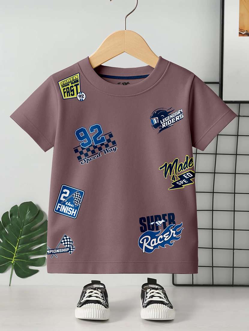 boys pack of 4 printed short sleeve t-shirt - 22400874 -  Standard Image - 4