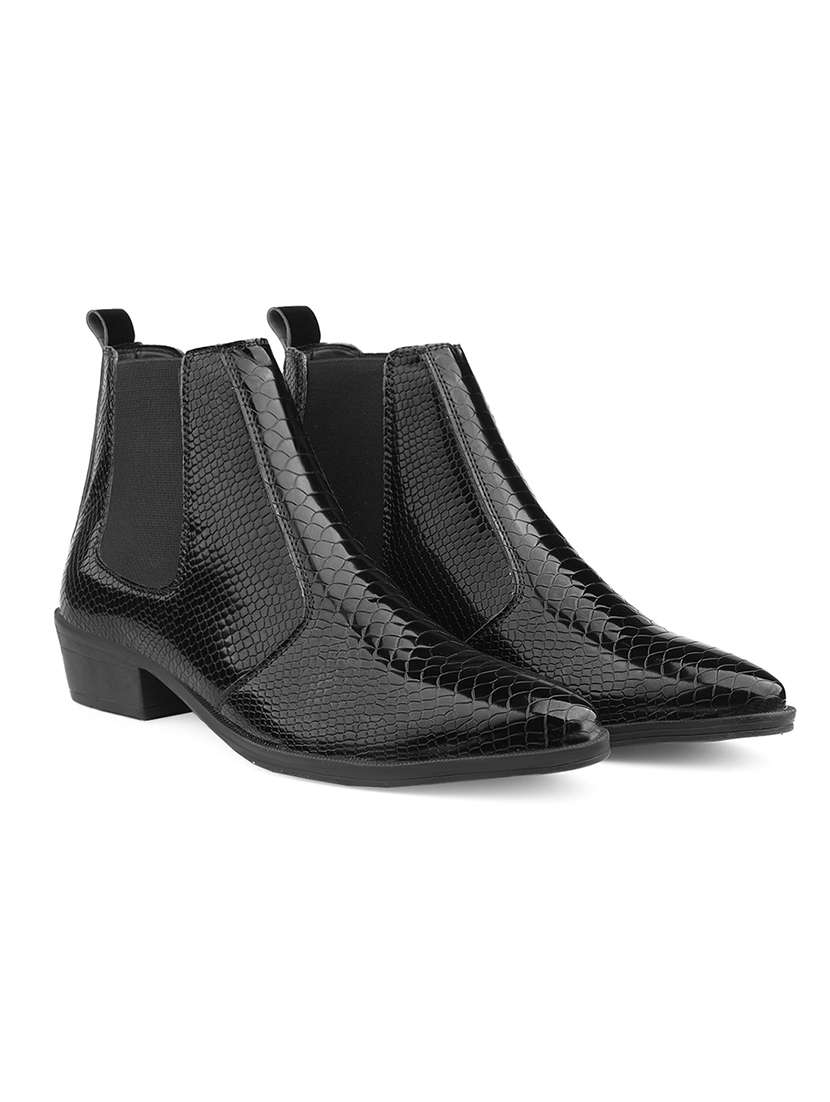 men black high ankle boot - 22400923 -  Standard Image - 1
