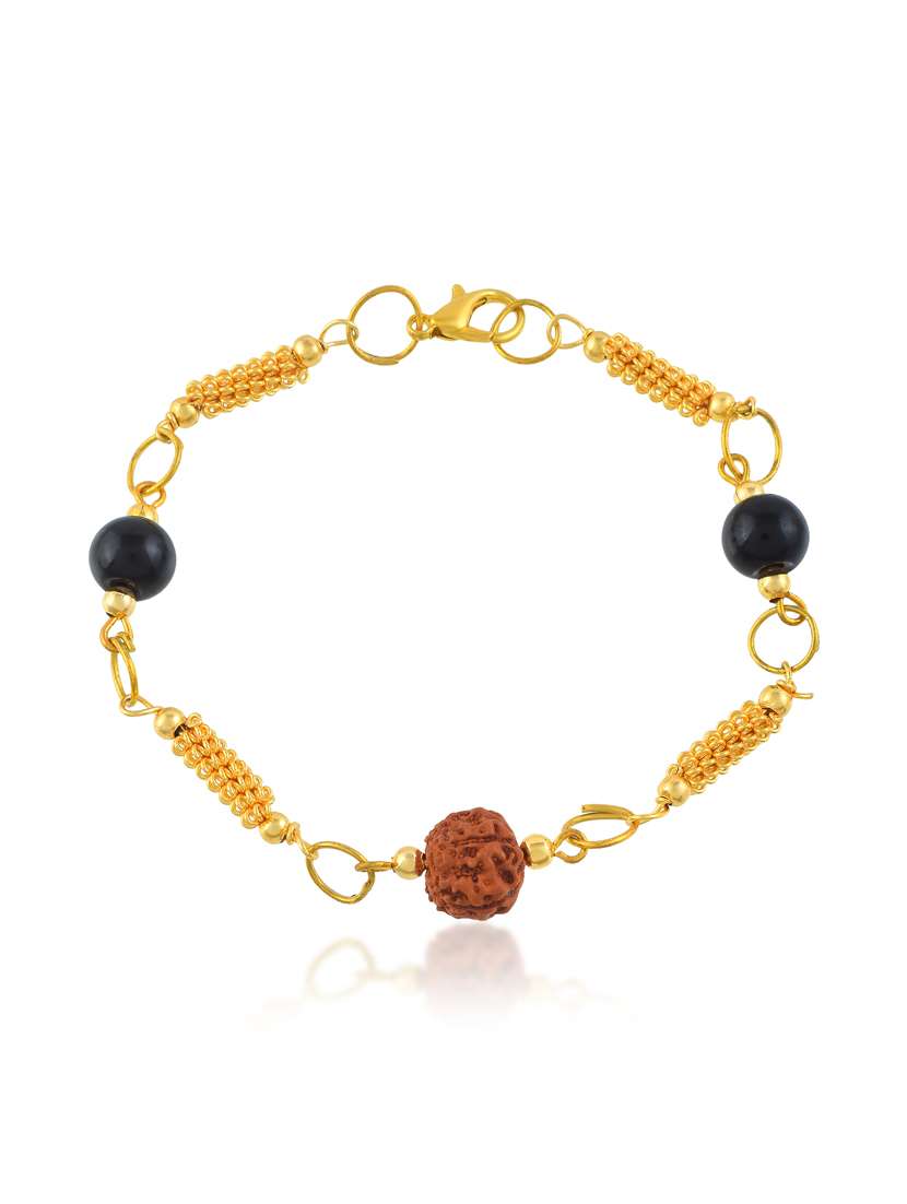 rudraksh black bead bracelet for good luck and evil protection - 22400991 -  Standard Image - 1