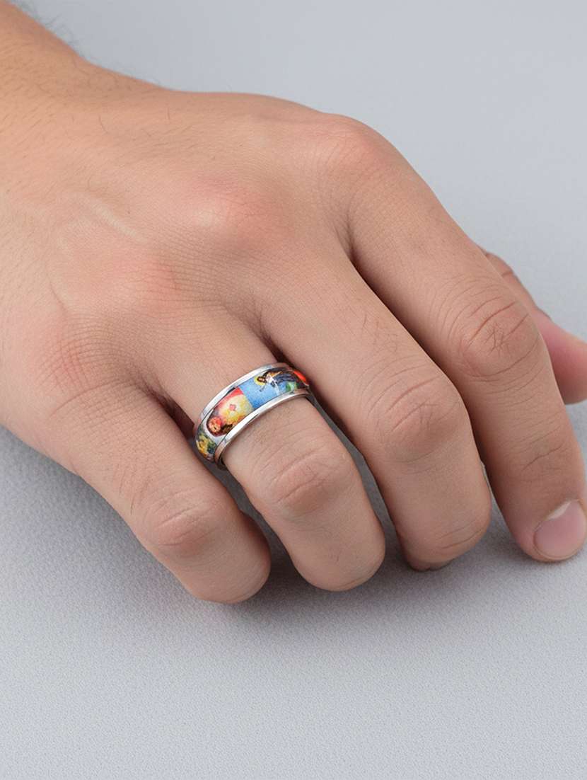 women silver religious ring - 22401007 -  Standard Image - 1