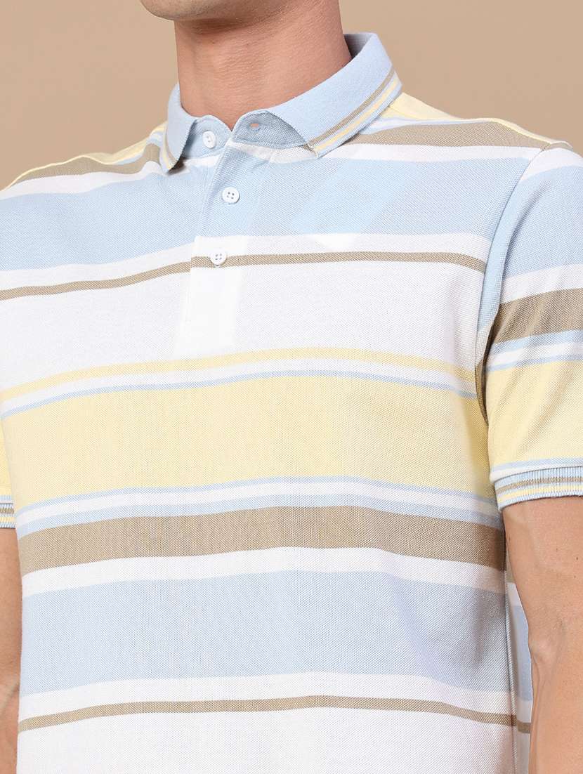 men printed short sleeves polo t-shirt - 22401195 -  Standard Image - 1