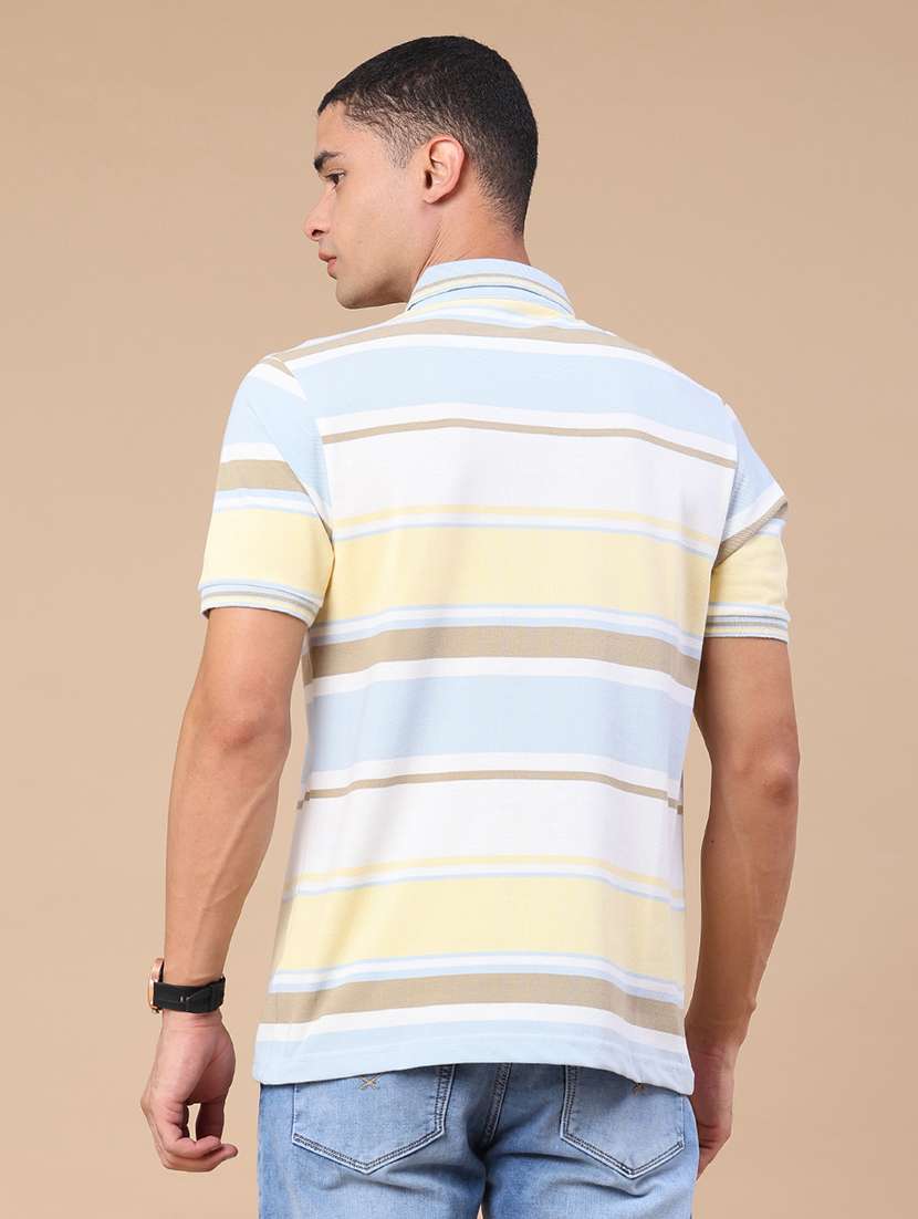 men printed short sleeves polo t-shirt - 22401195 -  Standard Image - 4