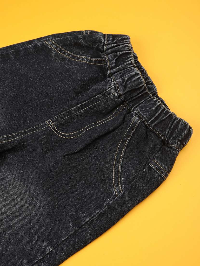 girls washed mid rise wide leg jeans - 22401278 -  Standard Image - 4