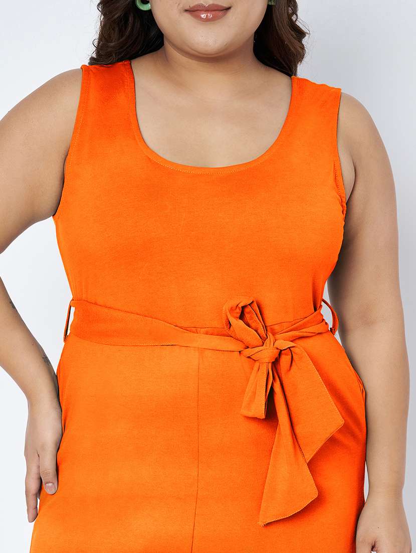 Women Solid Sleeveless Romper - 22401370 -  Standard Image - 1