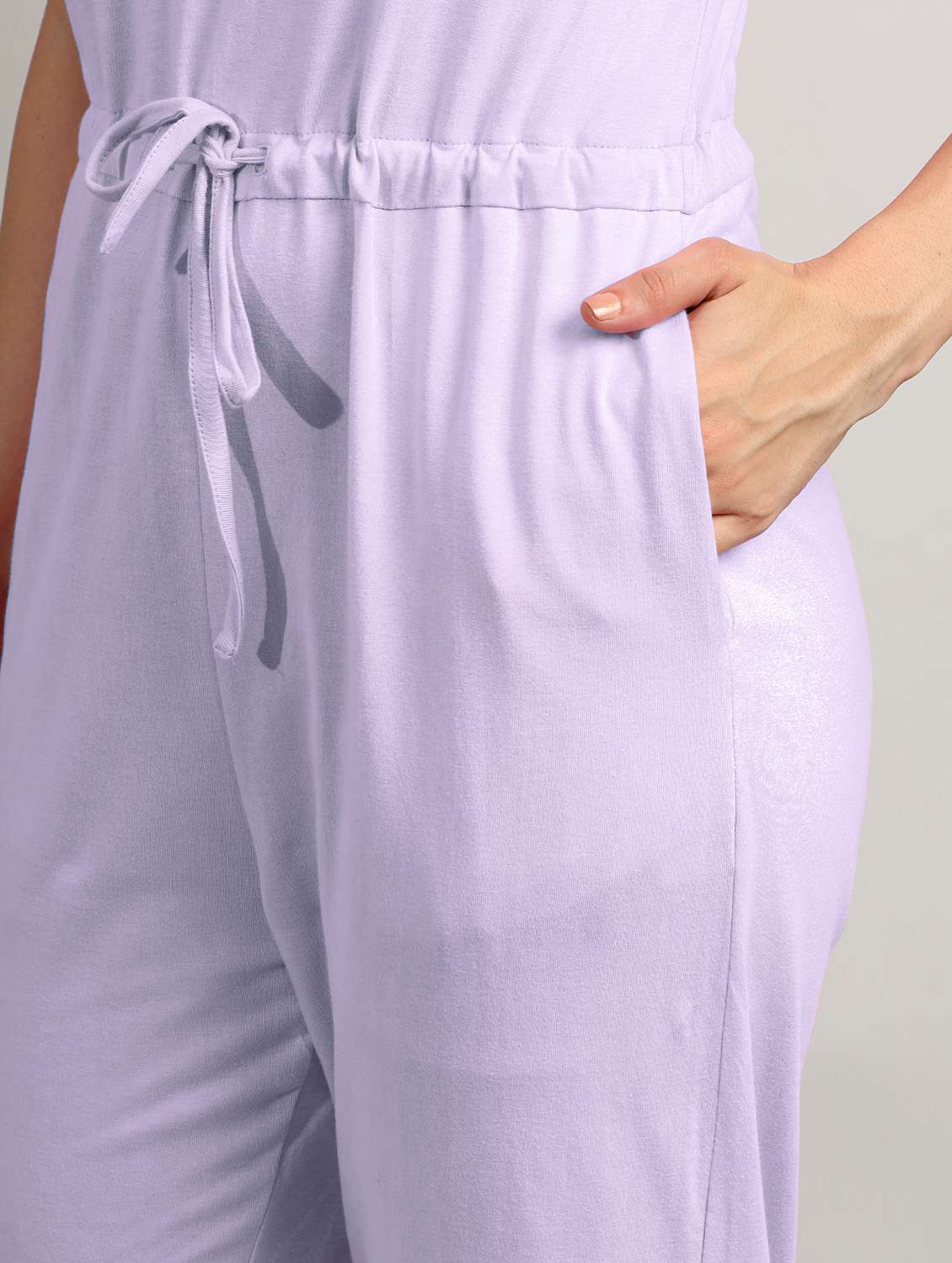 Women Solid Sleeveless Full Leg Jumpsuit - 22401418 -  Standard Image - 6