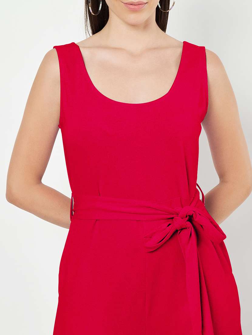 Women Solid Sleeveless Calf Length Jumpsuit - 22401443 -  Standard Image - 1