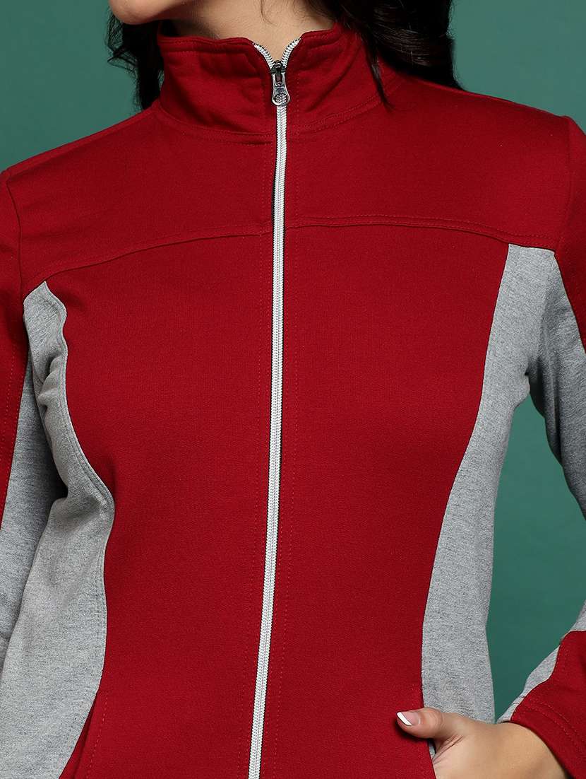 Women Colourblocked Long Sleeves Regular Jacket - 22401464 -  Standard Image - 1