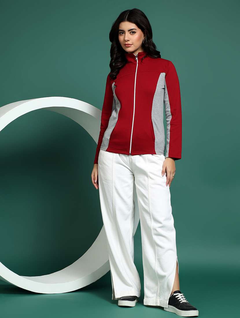 Women Colourblocked Long Sleeves Regular Jacket - 22401464 -  Standard Image - 6
