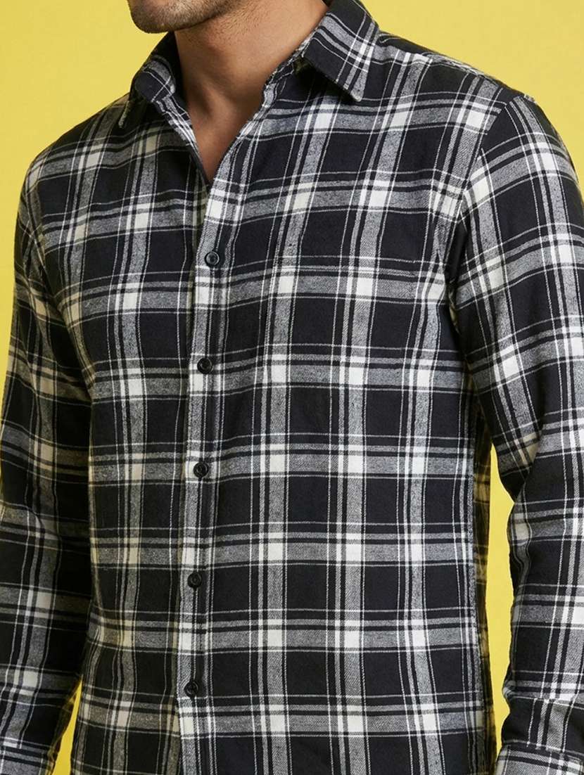 Men Checkered Long Sleeve Regular Fit Casual Shirt - 22401596 -  Standard Image - 1