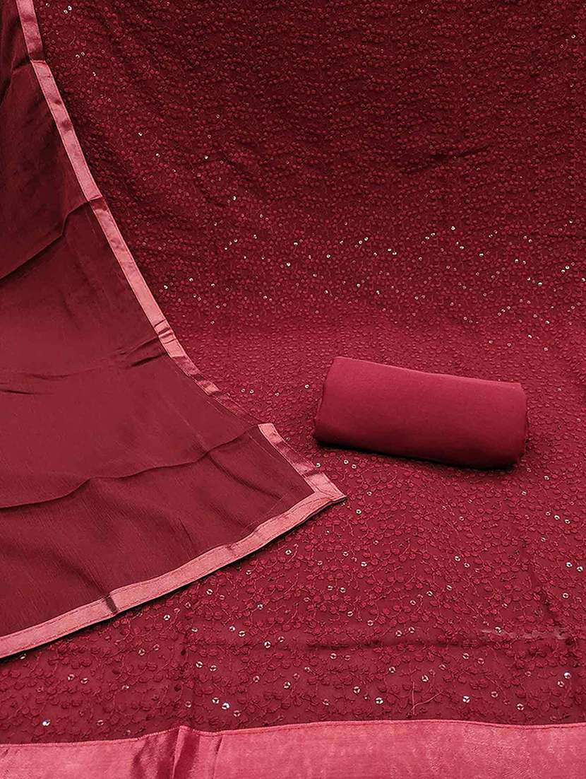 women solid with work unstitched suit set - 22401668 -  Standard Image - 1