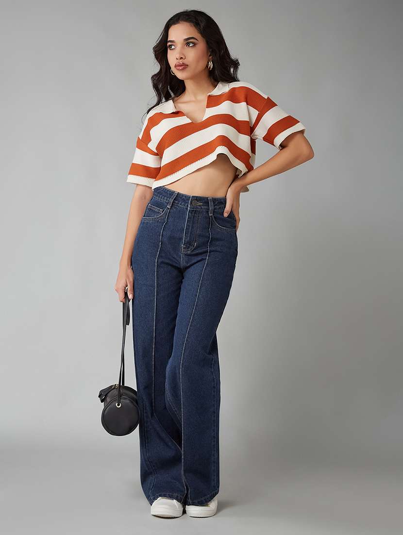 women solid high rise relaxed jeans - 22402144 -  Standard Image - 4