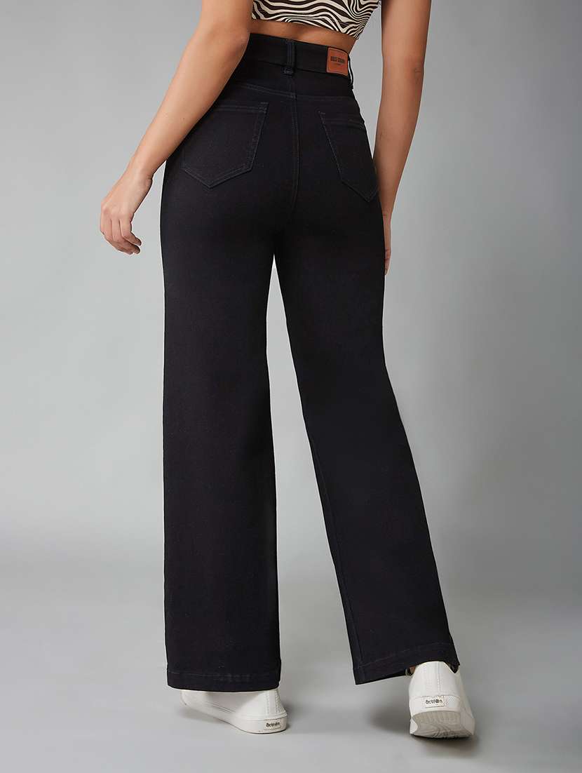 Women Solid High Rise Bootcut Jeans - 22402165 -  Standard Image - 4