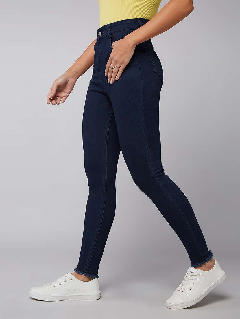 Women Solid High Rise Skinny Jeans - 22402169 -  Standard Image - 1