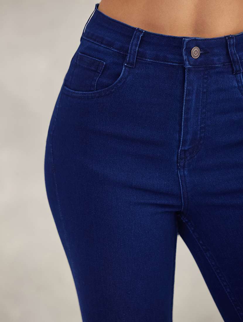 women solid high rise skinny jeans - 22402193 -  Standard Image - 1