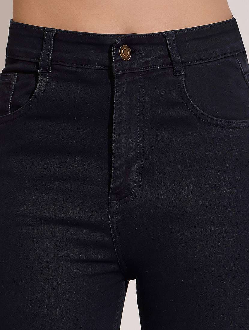 women solid high rise skinny jeans - 22402203 -  Standard Image - 1